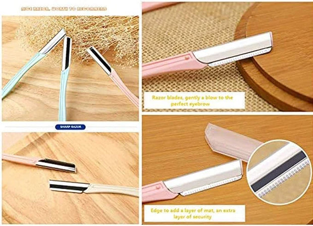 Eyebrow Razor 9 Pack, Precision Facial Hair Trimmer for Women, Eyebrow Shaper Facial Razor for Men - Product Image
