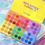 UCANBE 54 Colors Splashy Candies Eyeshadow Palette + 15pcs Makeup Brush Set, Highly Pigment Matte Metallic Shimmer Glitter...