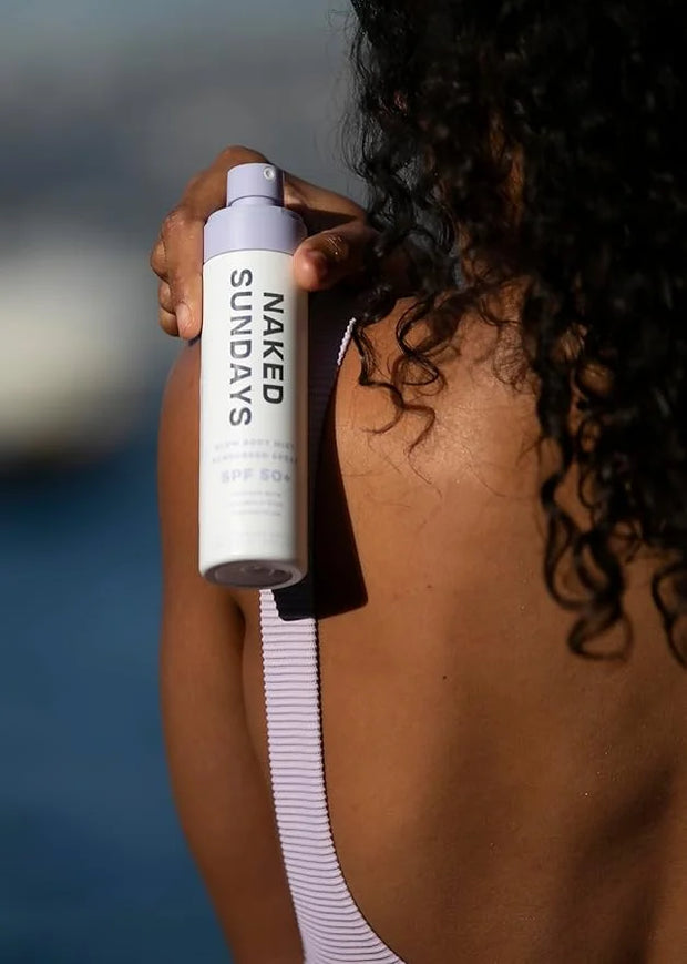 Naked Sundays SPF 50+ Body Mist Sunscreen Spray UVA/UVB Broad Spectrum Mist, 150 ml - Product Image