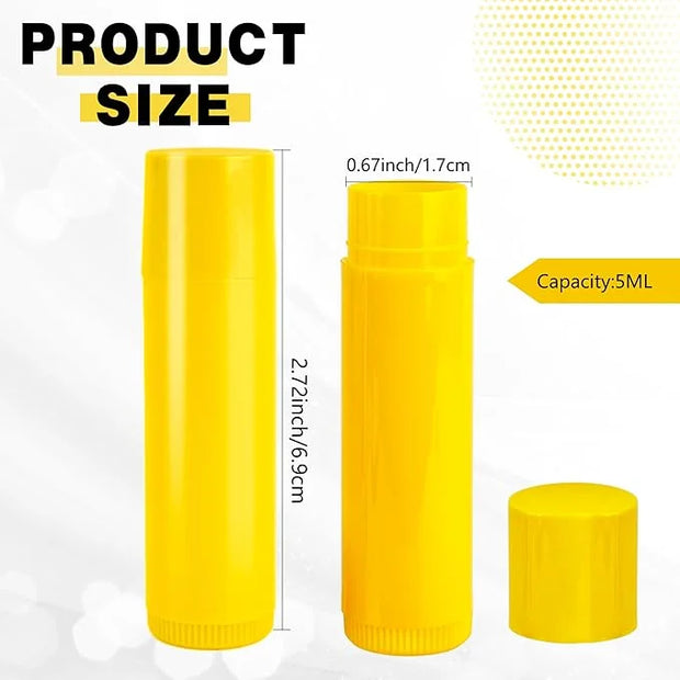 96 Pcs 5g Lip Balm Tubes bulk Plastic Empty Lip Balm Containers Refillable Rotatable Lipstick Tubes DIY Lip Gloss Balm Tub...