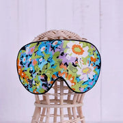 Maxfeel 100% Pure Silk Eye Mask - Sleep Eye Cover in Printed Colors (#17) - Product Image