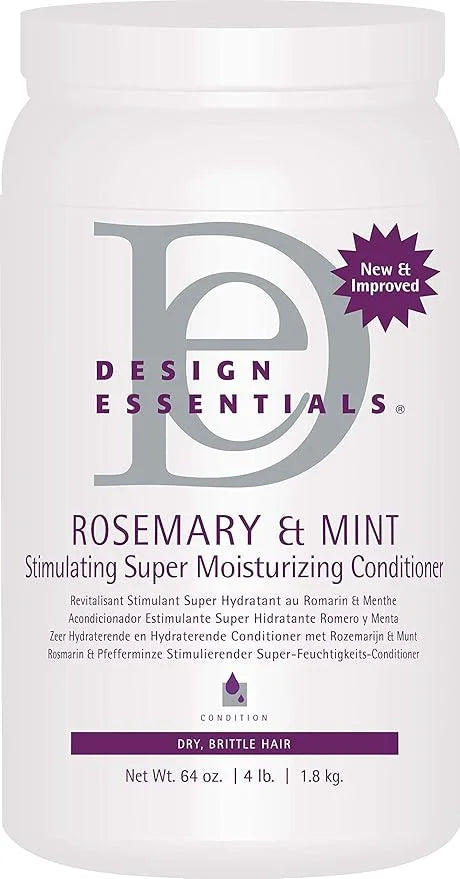 Design Essentials Rosemary & Mint Stimulating Super Moisturizing Conditioner for Dry, Thick, or Brittle Hair; Sulfate-Free...