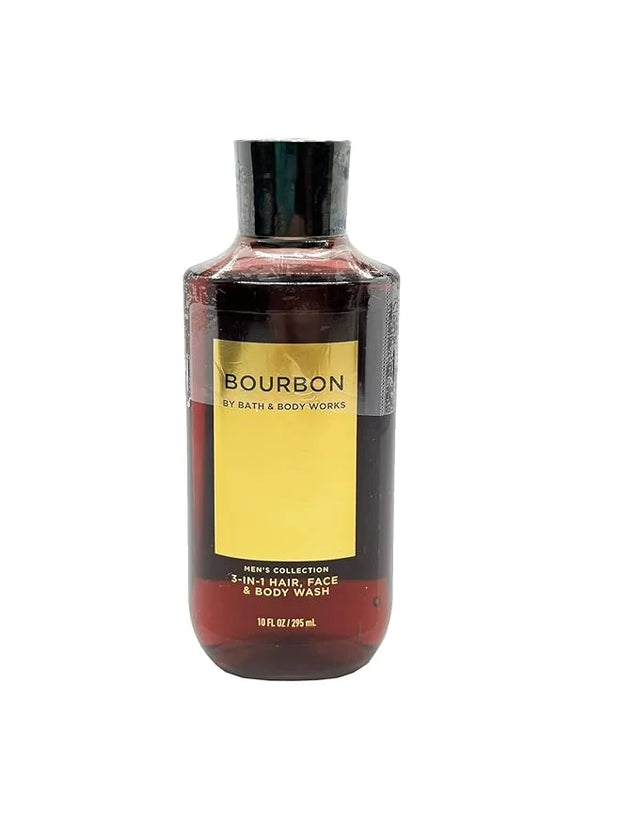 Bath & Body Works Bourbon Men's 3-IN-1 Hair & Body Wash 10 Oz. - Product Image