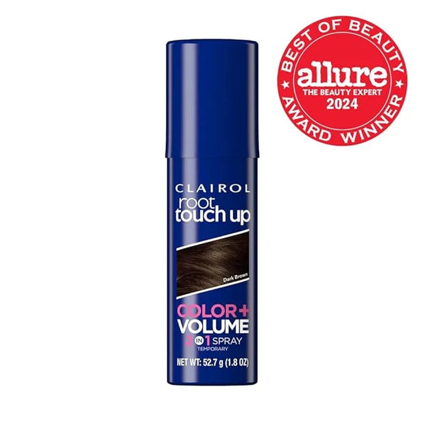 Clairol Root Touch-Up Color + Volume 2-in-1 Temporary Spray, Dark Brown Hair Color, Pack of 1 - Product Image