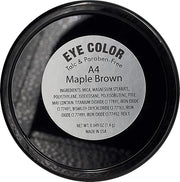 Maple Brown Beige Tan Dark Peach Matte Opaque Pressed Powder Single Vegan Eyeshadow; Talc, Paraben & Cruelty Free - Produc...