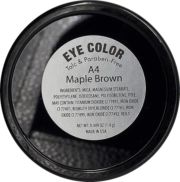 Maple Brown Beige Tan Dark Peach Matte Opaque Pressed Powder Single Vegan Eyeshadow; Talc, Paraben & Cruelty Free - Produc...