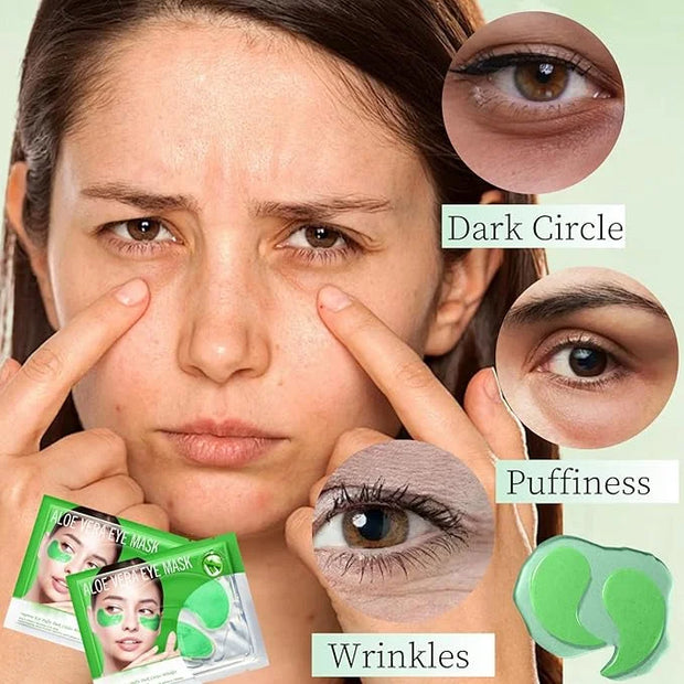 30 Pairs Lip Masks & Eye Mask - Aloe Vera Under Eye Patches for Women - Moisturizing Lip Mask for Women - Firming Eye Patc...