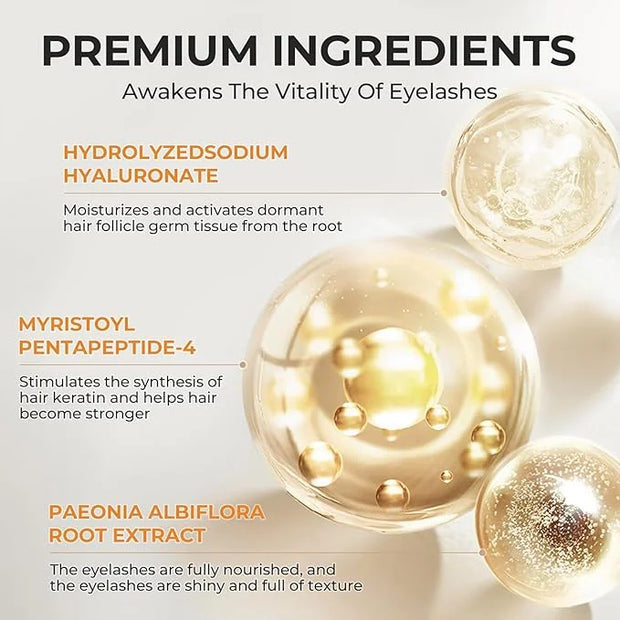 Eyelash Growth Serum, Lash Enhancing Serum with Advanced Formula to Boost Longer Fuller and Thicker Luscious Lashes, Non-I...