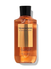 Bath and Body Works, Signature Collection Teakwood 2-in-1 Hair + Body Wash (10 oz) - Product Image