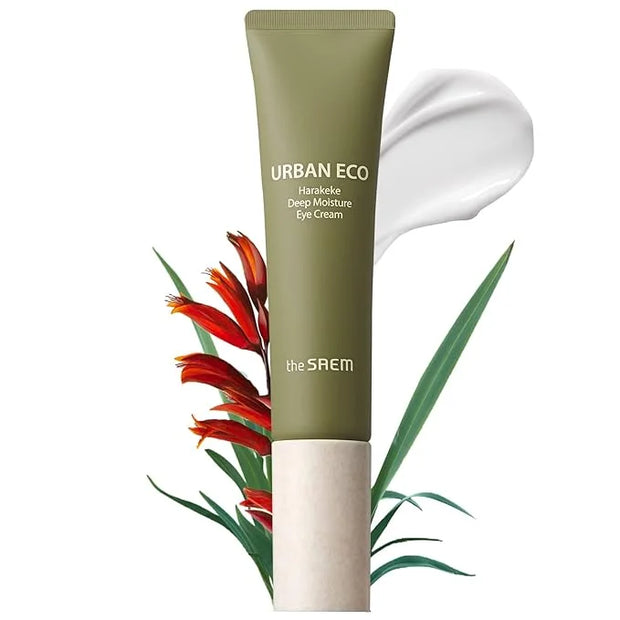 THESAEM Urban Eco Harakeke Deep Moisture Eye Cream 1.01oz. - Vegan Under Eye Cream with Harakeke Root Extract - Calms Puff...