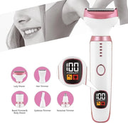Electric Razors for Women, Bikini Trimmer for Women 5 in 1 Body Shaver for Nose Hair Face Eyebrow Arms Legs Armpit Underar...