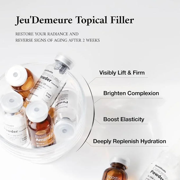 JEU'DEMEURE Collagen, Peptide, Hyaluronic Acid Serum, Face Lift with DermiShuttle, Korean Serum for Anti-Aging, Microneedl...