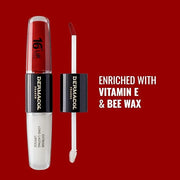 Dermacol NEW 16-Hour Lip Colour, Highly Pigmented Glossy Lip Stain, Two-Phase Lip Plumper Gloss, Kissproof Lip Makeup Prod...