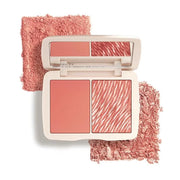 COVER FX Monochromatic Powder Blush Duo - Pink Dahlia: Soft Pink - Matte + Shimmer Finish - Create Custom, High Impact Col...