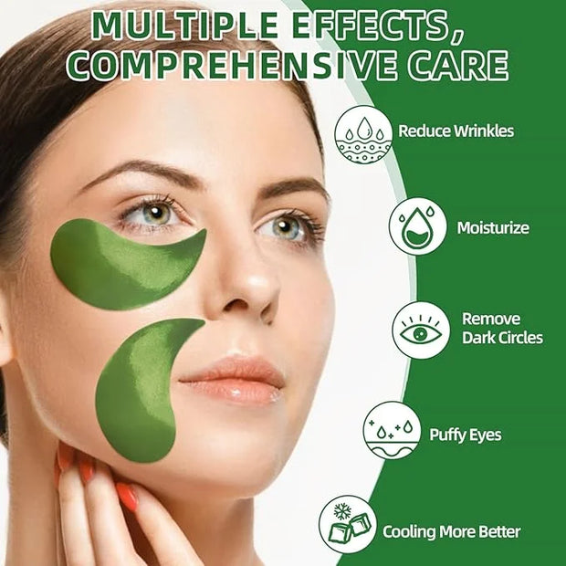 Under Eye Patches - Seaweed Essence Eye Mask for Puffy Eyes/Dark Circles/Collagen Eye Care Relieves Pressure and Reduces W...