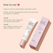 Hanskin Real Complexion Hyaluron Eye Serum, 360° Eye Massage Applicator, De-Puff Moisturize Hydrate [25ml] - Product Image