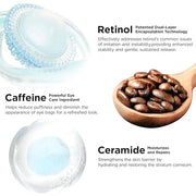 MOMOHOO Retinol Caffeine Under Eye Cream – Anti-Aging Eye Cream with Soluble Collagen for Puffiness, Wrinkles, and Under-E...