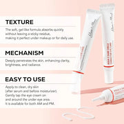 Olivia & Allison Dark Circle Corrector Eye Serum - Vitamin C, Squalane & Niacinamide for Brightening & Revitalizing (0.70 ...