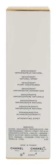 Chanel Coco Mademoiselle Deodorant 100 ml - Product Image