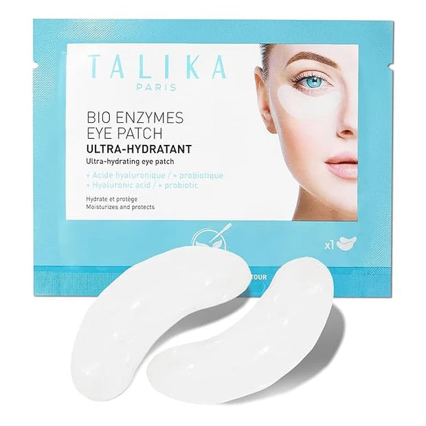 Talika Bio Enzymes Eye Patch - Instant Ultra-Moisturising Under Eye Patches for Adults - Eye Mask For Dark Circles Tired E...