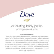 Dove Exfoliating Body Polish Scrub For Silky, Soft Skin Pomegranate & Shea Butter Body Scrub Exfoliates and Provides Lasti...