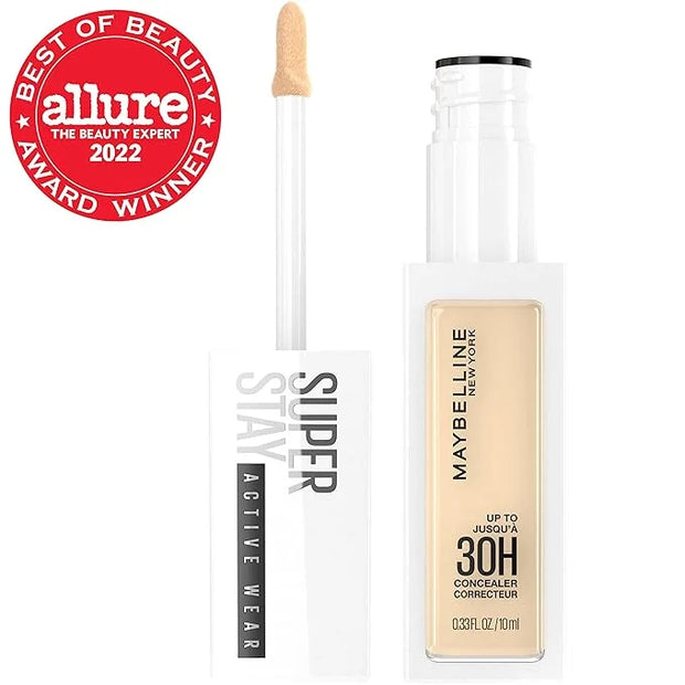 Maybelline Super Stay Liquid Concealer Makeup, Full Coverage Concealer, Up to 30 Hour Wear, Transfer Resistant, Natural Ma...