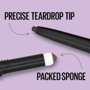 Maybelline Express Brow 2-In-1 Pencil and Powder Eyebrow Makeup, Deep Brown, 1 Count - Product Image