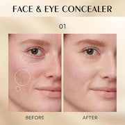 Mineral Sunscreen Eye Cream, 3-in-1 Anti-Aging Sunscreen Under Eye Treatment Cream, SPF 35, Mineral Concealer for Smooth E...
