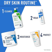 CeraVe Moisturizing Cream, Body and Face Moisturizer for Dry Skin, Body Cream with Hyaluronic Acid and Ceramides, Daily Mo...