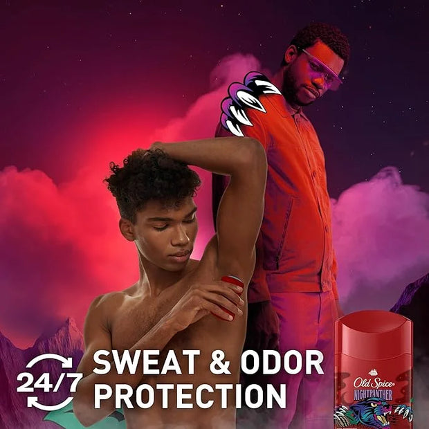 Old Spice Aluminum Free Deodorant for Men, 24/7 Odor Protection, 24/7 Freshness & Lasting Scent, Goes on Clear, NightPanth...
