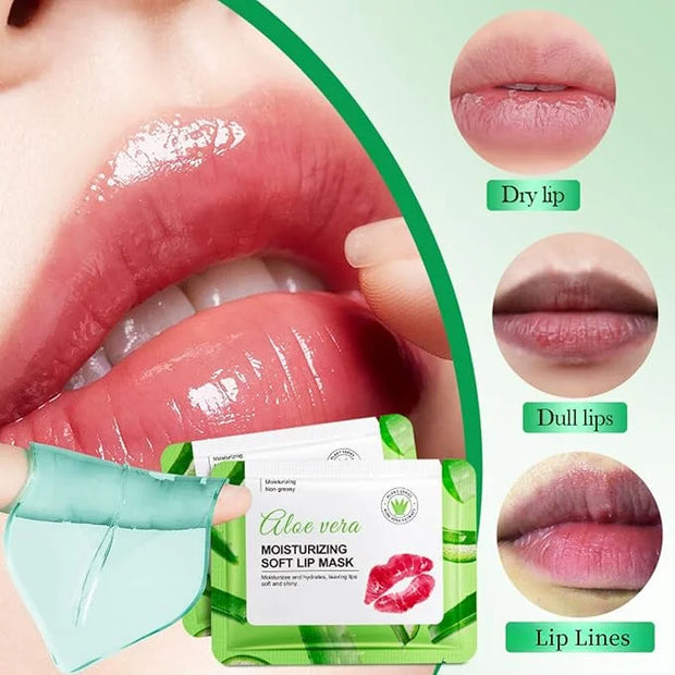 30 Pairs Lip Masks & Eye Mask - Aloe Vera Under Eye Patches for Women - Moisturizing Lip Mask for Women - Firming Eye Patc...