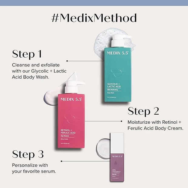 Medix 5.5 Retinol Body Lotion Skincare Moisturizer | Anti Aging Retinol Body Cream | Skin Care Tightening Lotion For Women...