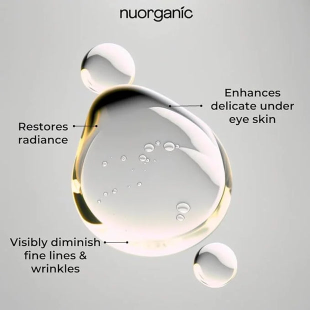 nuorganic Perfect Eye Serum: Fine Lines + Wrinkles + Bags + Dark Circles - Patented PhytoCellular Science + 18X More Effec...