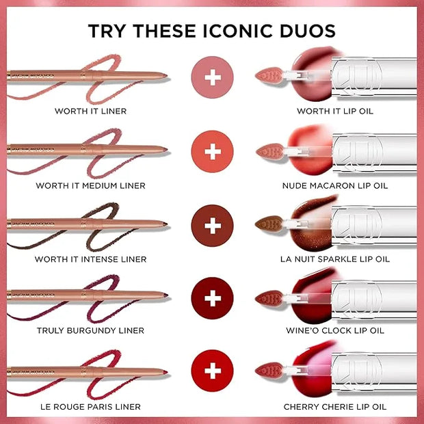 L'Oreal Paris Plump Ambition Hyaluron Lip Oil, 24 HR Lip Gloss with Hyaluronic Acid, Volumizing Formula with Glass-Like Sh...