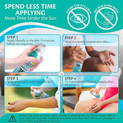 Caribbean Breeze Continuous Tropical Mist SPF 30 Sunscreen Spray, Reef Safe Sunscreen Spray, Up to 80 Minutes Water Resist...