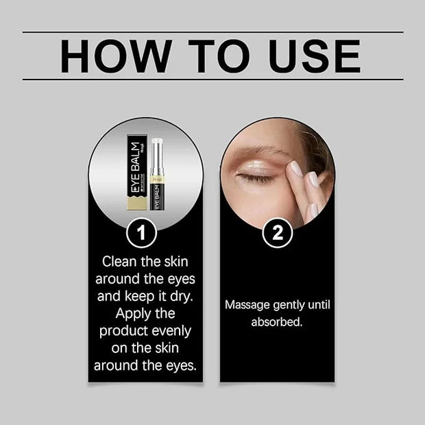 LumiBalm for Under Eye Bags, Under Eye Balm Stick Hydrating, Turmeric Retinol Eye Cream Stick, Eye Bags Serum for Puffy Ba...