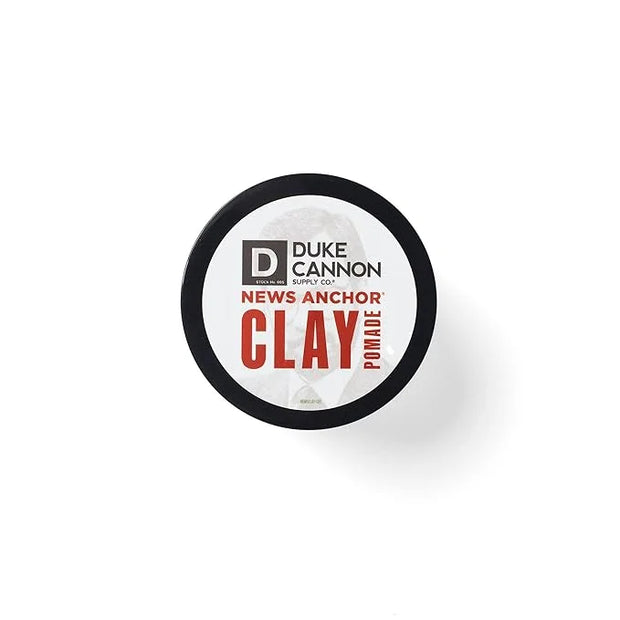 Duke Cannon Supply Co. News Anchor Clay Pomade - Flexible Hold, Matte Finish, 4 oz. - Product Image