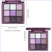 Purple Pink Eyeshadow Eye Shadow Palette Makeup,Violet Lavender Eyeshadow Palette Make Up Highly Pigmented Waterproof Mauv...