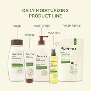 Aveeno Daily Moisturizing Body Scrub, Exfoliating Body Wash for Smoother, Healthier Looking Skin, Soothing Prebiotic Oat F...