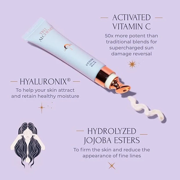 Tru Alchemy Spot Check + Eye Elixir Bundle | Brightening Serum + Spot Corrector with Niacinamide, TriDroxy Acid Blend, Hya...