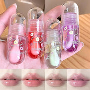 Non-Sticky Tinted Lip Gloss Oil Set,Moisturizing Lip Gloss,4Pcs Plumping Lip Oil,Fruity Lasting Nourishing Shiny Lip Oils ...