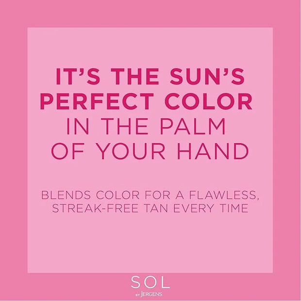 Jergens SOL Self Tanner Applicator Mitt, Flawless, Streak-free Tanning Blender Glove, Sunless Tanning, Reusable Tanning Mi...
