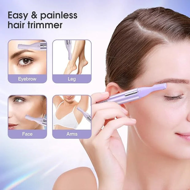 TOUCHBeauty Eyebrow Hair Trimmer for Women, Painless Precision Eyebrow Shaper, Pen-Shaped Hair Remover Razor for Face Chin...