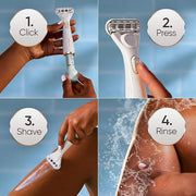 Gillette Venus Radiant Skin Moisturizing Women’s Razor For Dry And Sensitive Skin With Olay Moisturizer Dispenser, 1 Serum...