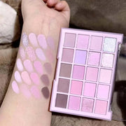 20Colors Light Purple Pink Nude Basics Matte Eyeshadow Palette,Eye Shadow Travel Makeup Palette all in one Long Lasting Wa...