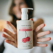 Dabble & Dollop Cherry on Top Conditioner - Natural Shine & Detangler for Kids, 100% USA-made, Paraben & Sulfate Free, Veg...