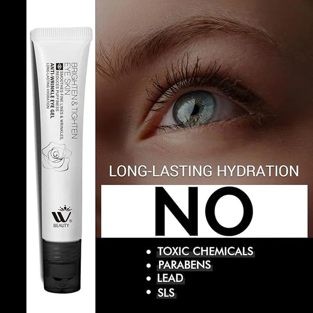Eye Cream with Metal Roller | Anti-Aging Eye Treatment for Dark Circles, Puffiness & Wrinkles | Hyaluronic Acid, Retinol &...