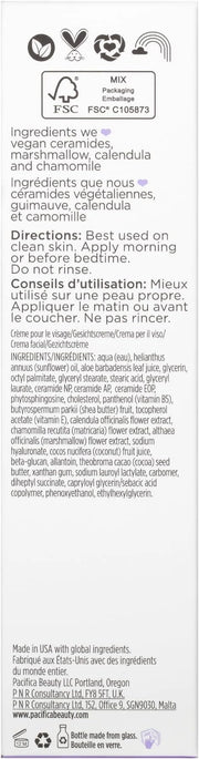 Pacifica Beauty, Vegan Ceramide Face Wash + Face Lotion Set, Cleanser, Moisturizer, Sensitive Skin, Dermatologist + Allerg...