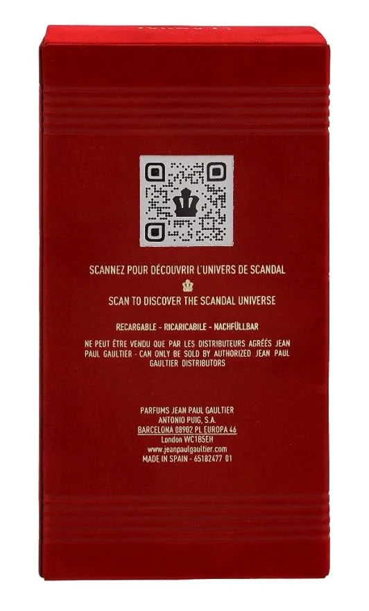 Jean Paul Gaultier Scandal Le Eau de Parfum Intense Refillable Spray for Men, 3.4 Ounce - Product Image