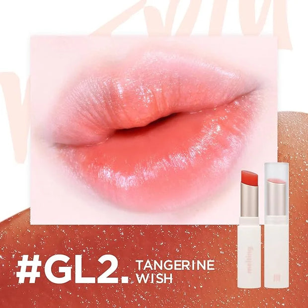 MERZY Glossy Melting Color Lip Balm – Juicy High-Pigment Lip Color with Glossy Shine – Moisturizing Vegan Lip Balm, Coral ...